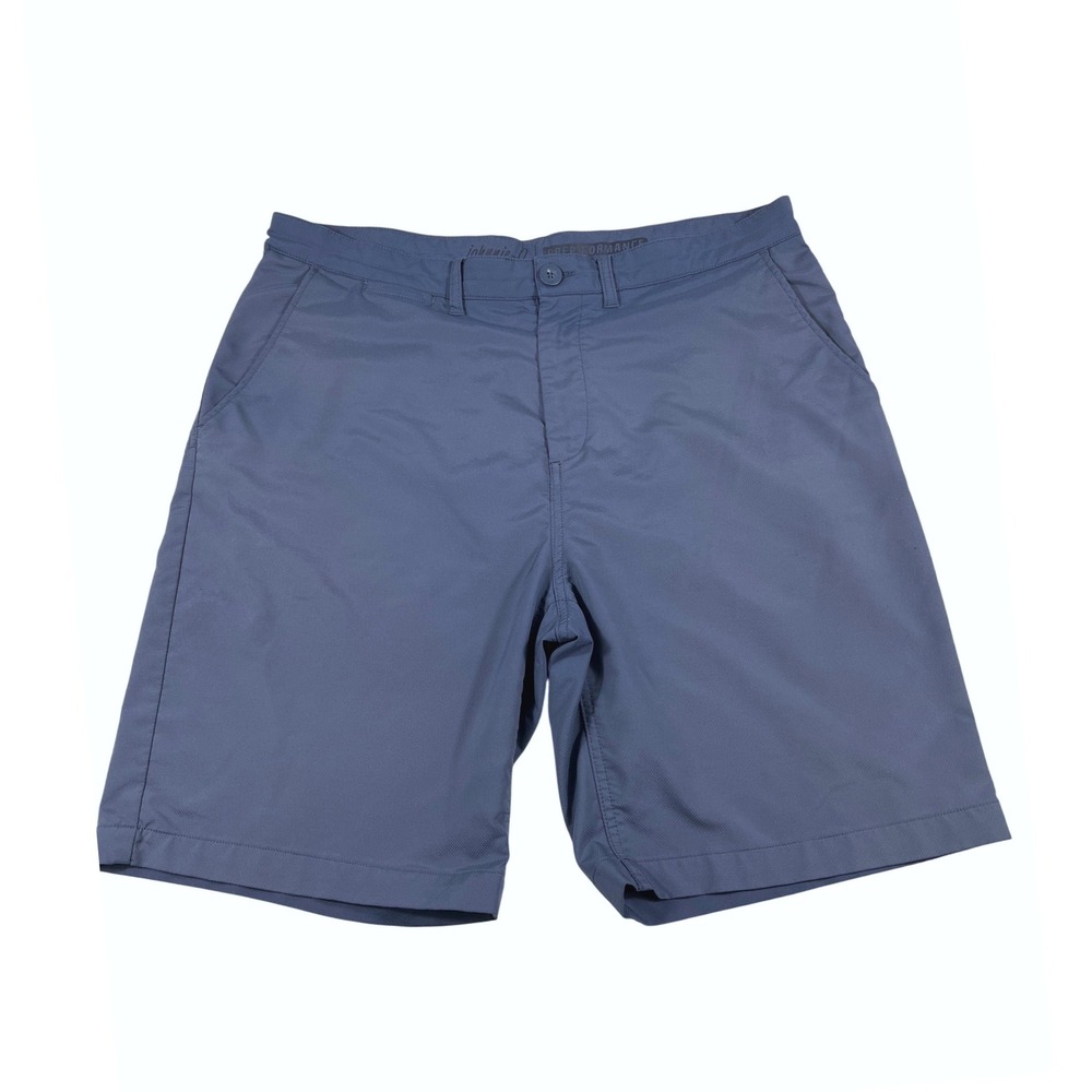 Johnnie-O Prep-Formance Cross Country Golf Shorts 38 Navy Blue GUC Preppy Casual